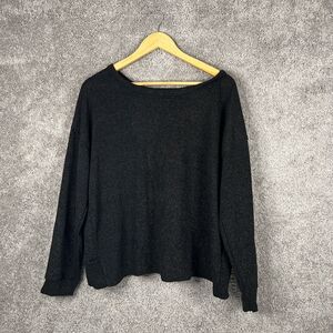 Kaileigh Sweater Womens XL Black Long Sleeve Scoop Neck Open Back Stitch Fix